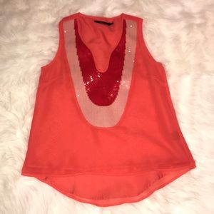 Sequin tank top